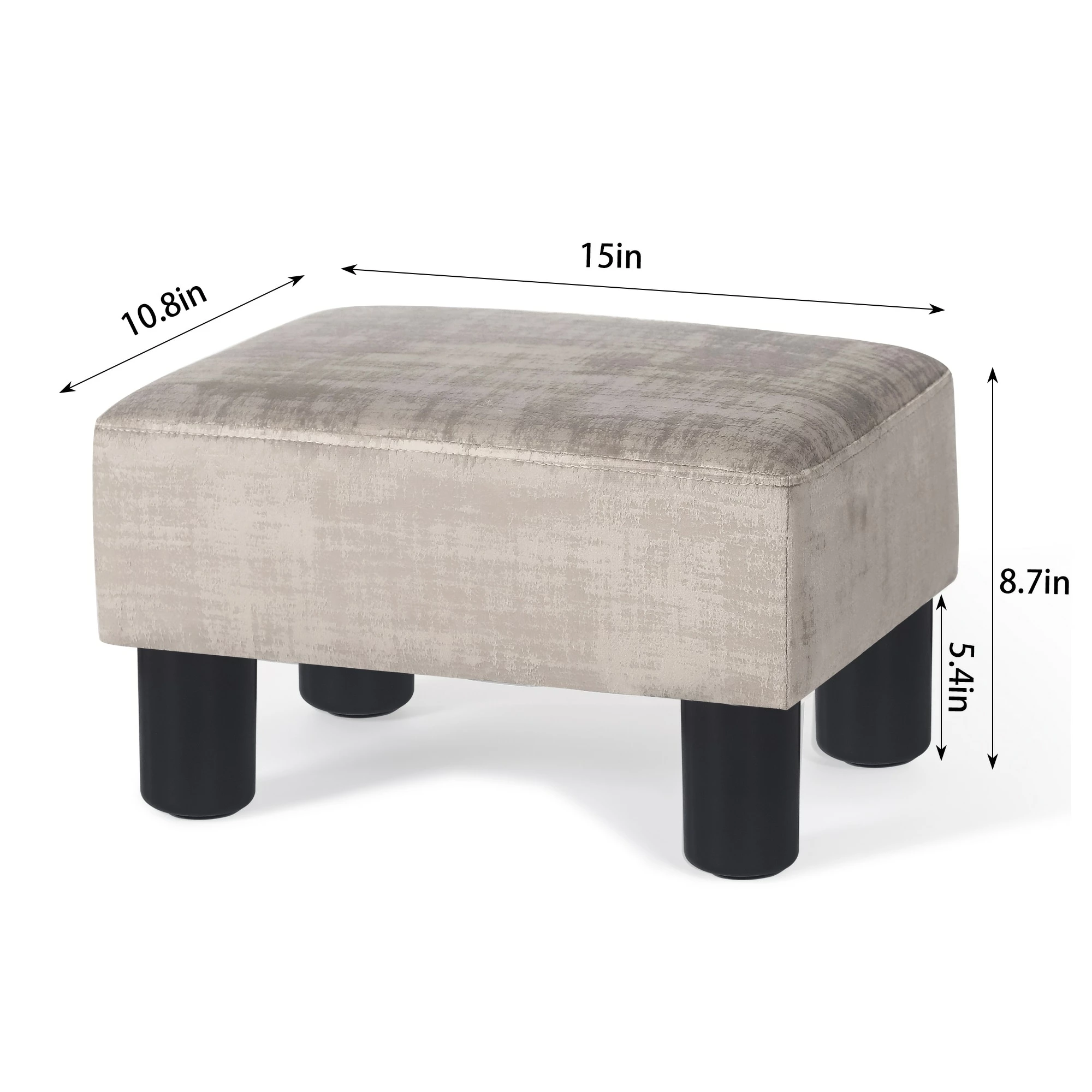 Buy ๐ Adeco 15" Ottoman Footstool ๐คฉ 5 Buy ๐ Adeco 15" Ottoman Footstool ๐คฉ - Image 3