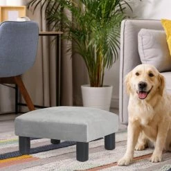 Top 10 🛒 Adeco 15'' Small Ottoman Upholstered Foot Rest Gray 😉 -Adeco Shop Adeco 1522 Upholstered Footstools and Ottomans Small Foot Rest 2