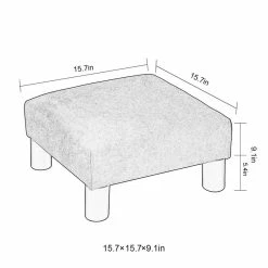 Top 10 🛒 Adeco 15'' Small Ottoman Upholstered Foot Rest Gray 😉 -Adeco Shop Adeco 1522 Upholstered Footstools and Ottomans Small Foot Rest 8