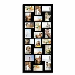 Promo ๐ฅ Adeco Decorative Black Wood Wall Hanging Picture Photo Frame With 24 4x6-inch Openings ๐