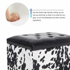 Cheap 🛒 Adeco 24'' Rectangular Upholstered Storage Ottoman Fabric Foot Stool Lake Blue 🛒 -Adeco Shop Adeco 242727 Rectangular Upholstered Storage Ottoman Fabric Foot stool 2