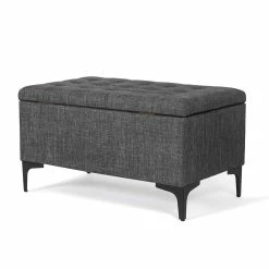 Cheap ❤️ Adeco 31.5" Storage Ottoman Bench With Metal Legs 🎉 -Adeco Shop Adeco 31.522 Storage Ottoman Bench with Metal Legs 2