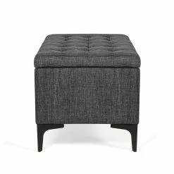 Cheap ❤️ Adeco 31.5" Storage Ottoman Bench With Metal Legs 🎉 -Adeco Shop Adeco 31.522 Storage Ottoman Bench with Metal Legs 4