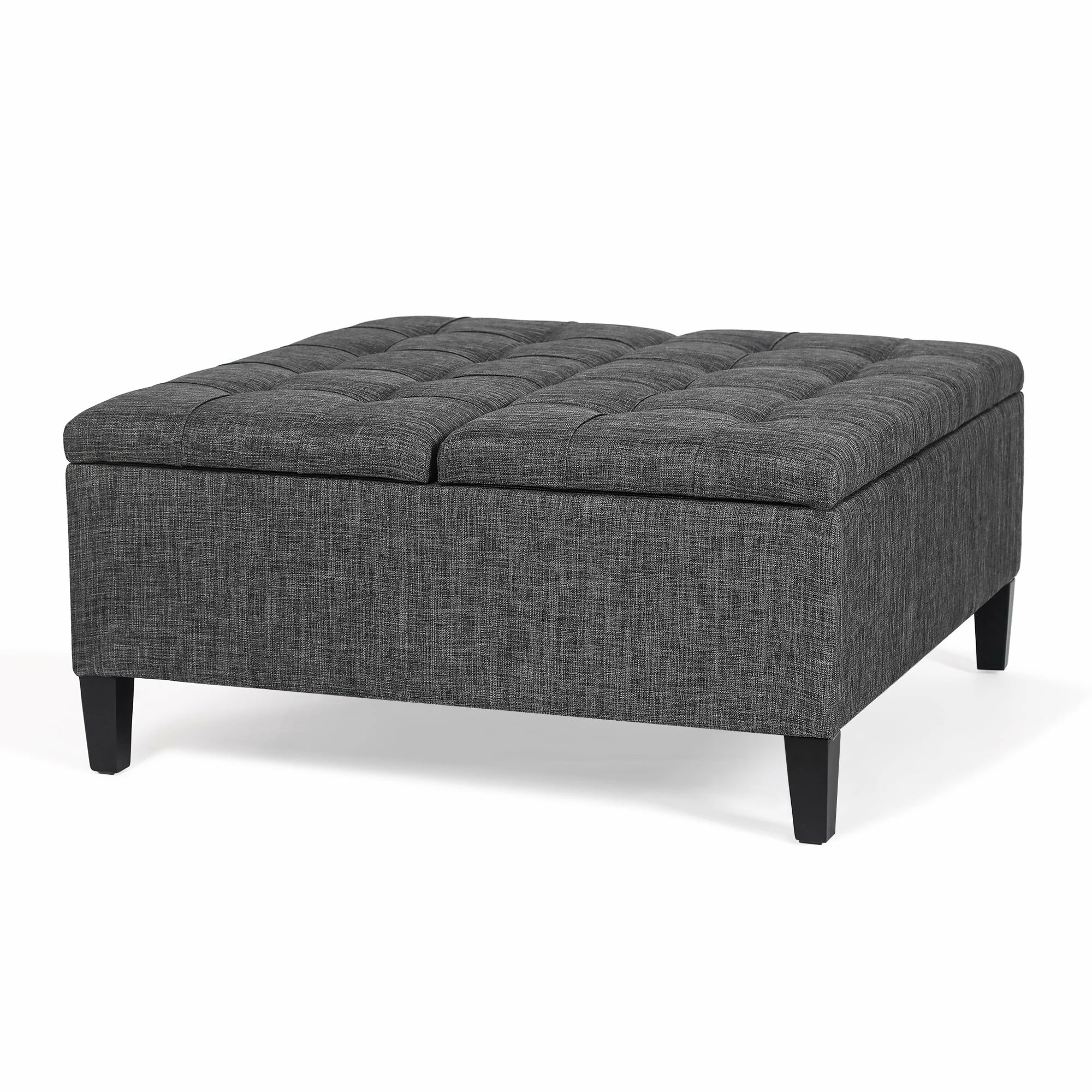 Wholesale ๐ Adeco 33.47" Coffee Table Double Lift Tufted Top Storage Ottoman Bench Blue ๐คฉ 4 Wholesale ๐ Adeco 33.47" Coffee Table Double Lift Tufted Top Storage Ottoman Bench Blue ๐คฉ - Image 2