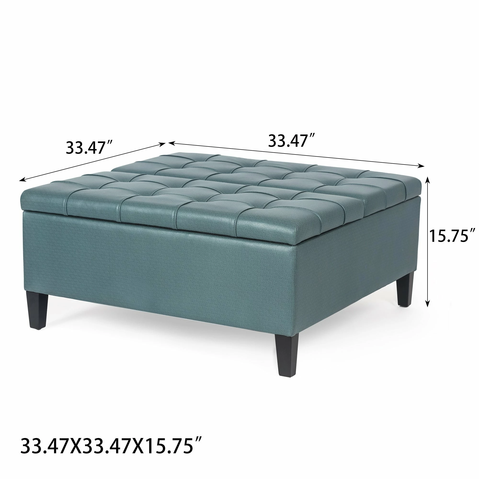 Wholesale ๐ Adeco 33.47" Coffee Table Double Lift Tufted Top Storage Ottoman Bench Blue ๐คฉ 10 Wholesale ๐ Adeco 33.47" Coffee Table Double Lift Tufted Top Storage Ottoman Bench Blue ๐คฉ - Image 8