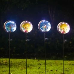 Cheap 🥰 Adeco 4 Pack Solar Powered Decorative Angel Garden Stakes ❤️