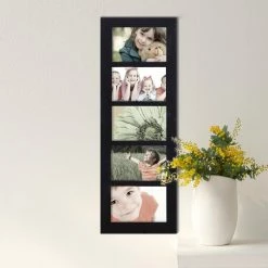 Deals ❤️ Adeco Decorative Black Wood Wall Hanging Picture Frame With 5 Divided 4x6-inch Openings ⭐ -Adeco Shop Adeco 5 Openings 4x6 Collage Picture Frame Adeco 5 opening 4x6 Collage Black Photo Frame e83067b5 4a73 4074 8d53 37328455fe0f 1000