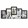 Brand new 🔔 Adeco Decorative Black And White Wood 'Family' Wall Hanging 4 X 6-inch Photo Frame With 5 Openings 🔔 -Adeco Shop Adeco 5 photo Black Wood Family Collage Picture Frame 08dfa8f8 3e49 4058 85a7 b749f7a0fbad