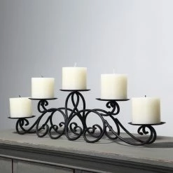 Best Pirce ๐ Adeco 5-pillar Iron Table Top Candle Holder - 24.4"x 4.5"x 6.5" โ๏ธ 27 Best Pirce ๐ Adeco 5-pillar Iron Table Top Candle Holder - 24.4"x 4.5"x 6.5" โ๏ธ -Adeco Shop Adeco 5 pillar Iron Table Top Candle Holder 12