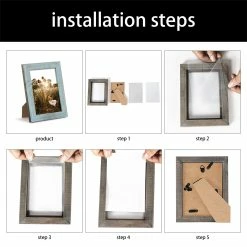 Deals โค๏ธ Adeco Set Of 3 5x7 Wooden Photo Frames ๐ 15 Deals โค๏ธ Adeco Set Of 3 5x7 Wooden Photo Frames ๐ -Adeco Shop Adeco 5x7 Picture Frames Set2C Set of 3 Wooden Picture Frames Photo Display with Hanging Hardware and Stand 1