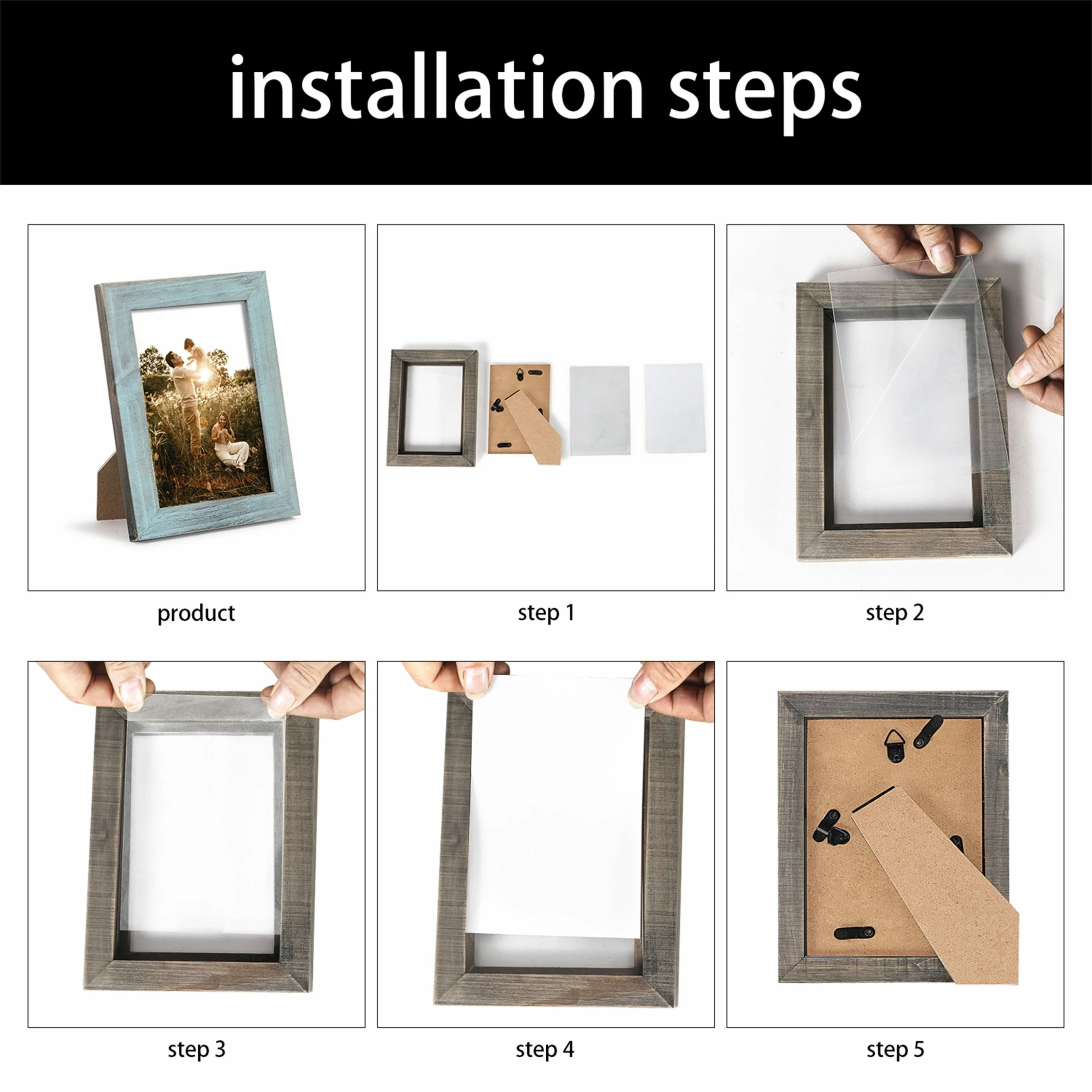 Deals โค๏ธ Adeco Set Of 3 5x7 Wooden Photo Frames ๐ 9 Deals โค๏ธ Adeco Set Of 3 5x7 Wooden Photo Frames ๐ - Image 7