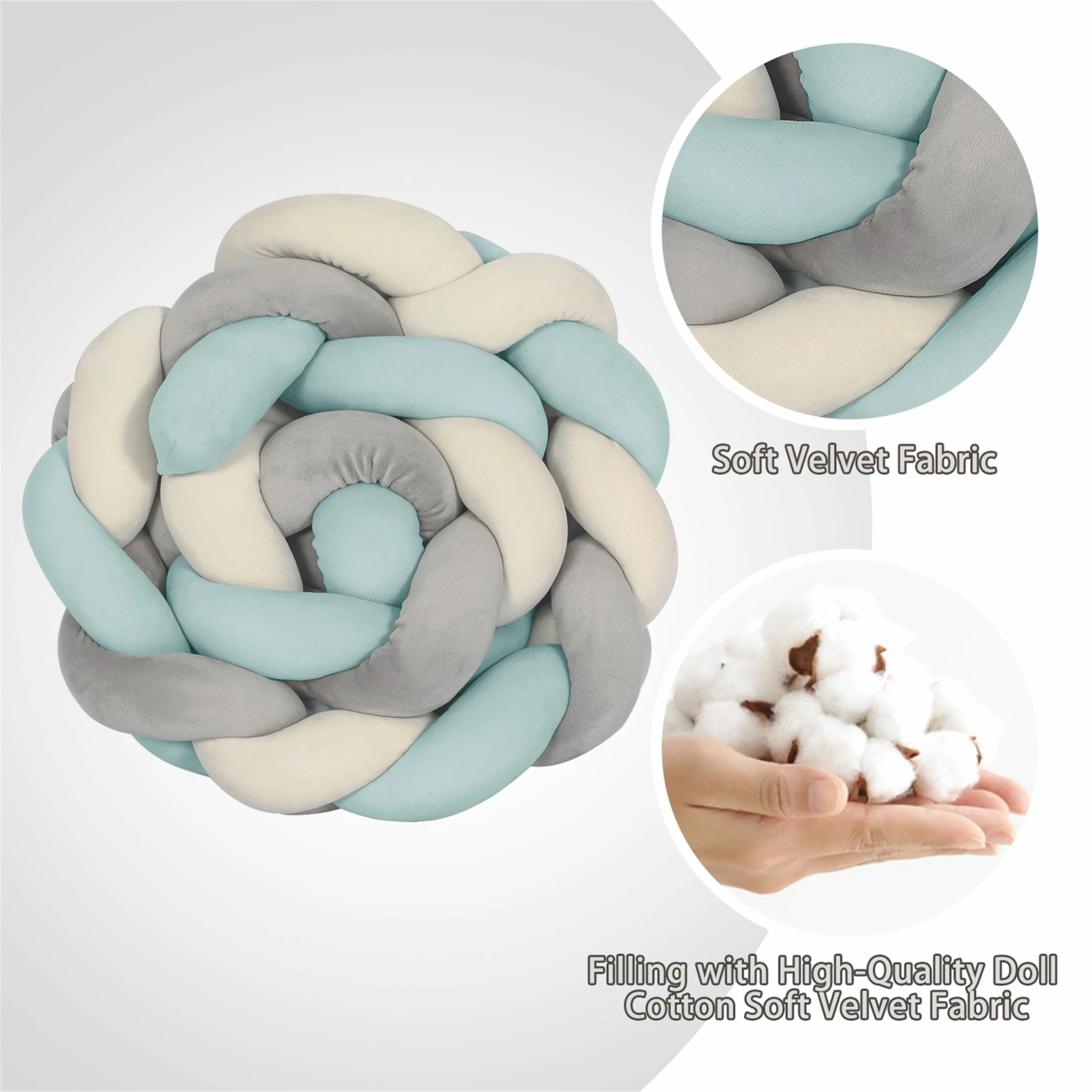 Deals โ๏ธ Adeco 78.7" Cushion Soft Knot Pillow Decor For Bedroom Pink ๐ฅ 12 Deals โ๏ธ Adeco 78.7" Cushion Soft Knot Pillow Decor For Bedroom Pink ๐ฅ - Image 10