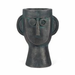 Hot Sale 🤩 Adeco Abstract Face Head Planter 15'' Flower Pot Beige 🛒 -Adeco Shop Adeco Abstract Face Head Planter 152727 Flower Pot 8