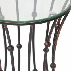 Hot Sale 😀 Adeco Drum Black Metal Coffee Table Round End Table With Glass Top - 15"x 15"x 21.5" 🎁 21 Hot Sale 😀 Adeco Drum Black Metal Coffee Table Round End Table With Glass Top - 15"x 15"x 21.5" 🎁 -Adeco Shop Adeco Accent Black Drum Shape Metal Coffee Table 917c6edf a9ac 40b4 8f1c 546cbd02e8b2 600