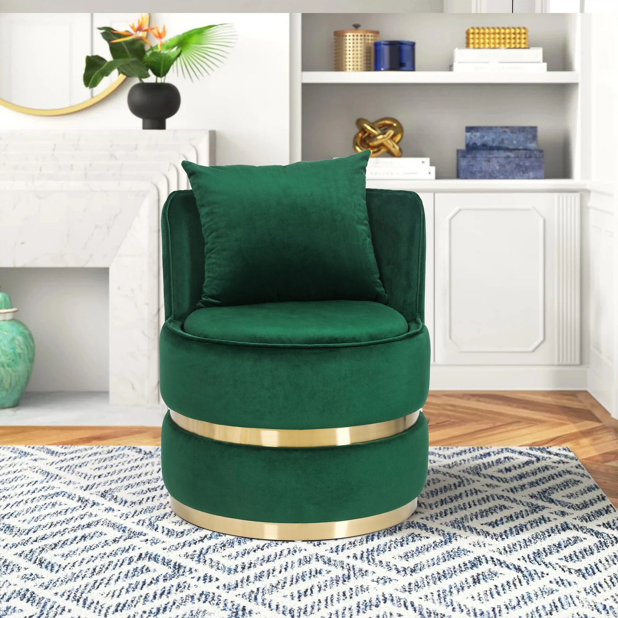 Hot Sale 🔔 Adeco Accent Chair With Storage Living Room Chair With Cushion - 23.82"L X 23.03"W X 27.17"H Grey ✨ 8 Hot Sale 🔔 Adeco Accent Chair With Storage Living Room Chair With Cushion - 23.82"L X 23.03"W X 27.17"H Grey ✨ - Image 6