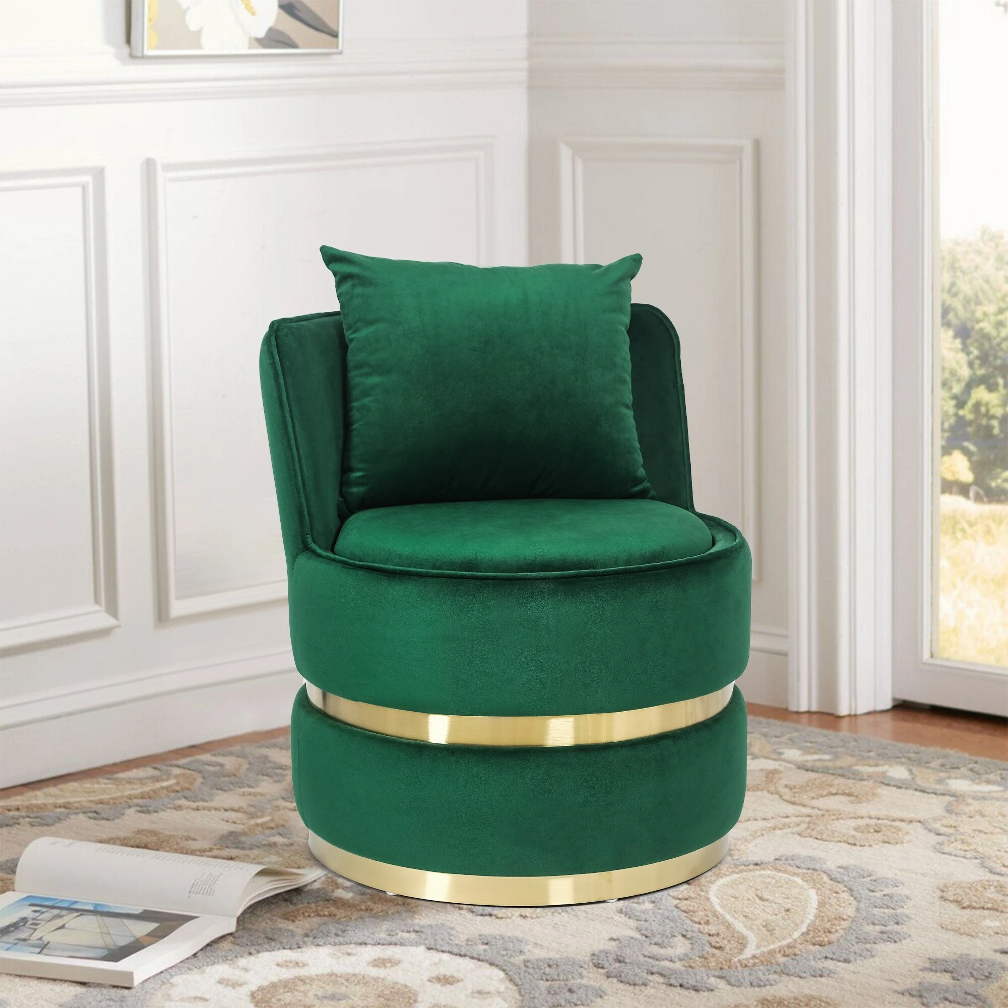 Hot Sale 🔔 Adeco Accent Chair With Storage Living Room Chair With Cushion - 23.82"L X 23.03"W X 27.17"H Grey ✨ 11 Hot Sale 🔔 Adeco Accent Chair With Storage Living Room Chair With Cushion - 23.82"L X 23.03"W X 27.17"H Grey ✨ - Image 9