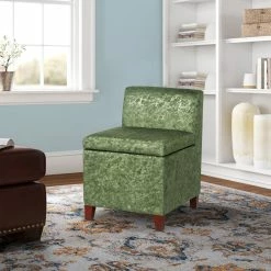 Wholesale ✔️ Adeco Accent Chair With Storage Living Room Chair With Removable Lid - 21.65”L X 18.11”W X 26.77”H Green 🔥