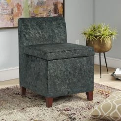 Wholesale ✔️ Adeco Accent Chair With Storage Living Room Chair With Removable Lid - 21.65”L X 18.11”W X 26.77”H Green 🔥 -Adeco Shop Adeco Accent Chair with Storage Living Room Chair with Removable Lid 7