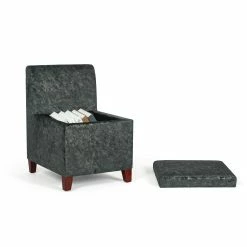 Wholesale ✔️ Adeco Accent Chair With Storage Living Room Chair With Removable Lid - 21.65”L X 18.11”W X 26.77”H Green 🔥 -Adeco Shop Adeco Accent Chair with Storage Living Room Chair with Removable Lid 8