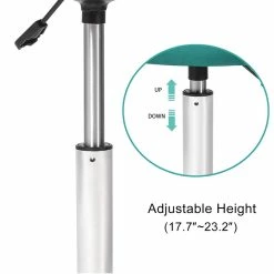 Outlet 🔥 Adeco Adjustable Velvet Round Ottoman Swivel Vanity Stool Makeup Chair Pink 🧨 -Adeco Shop Adeco Adjustable Velvet Round Ottoman Swivel Vanity Stool Makeup Chair 13