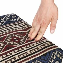 Outlet ✨ Adeco Bench Ottoman Fabric Rectangular Footrest Upholstered Bedroom Grey 😀 -Adeco Shop Adeco Bench Ottoman Fabric Rectangular Footrest Upholstered Bedroom 8