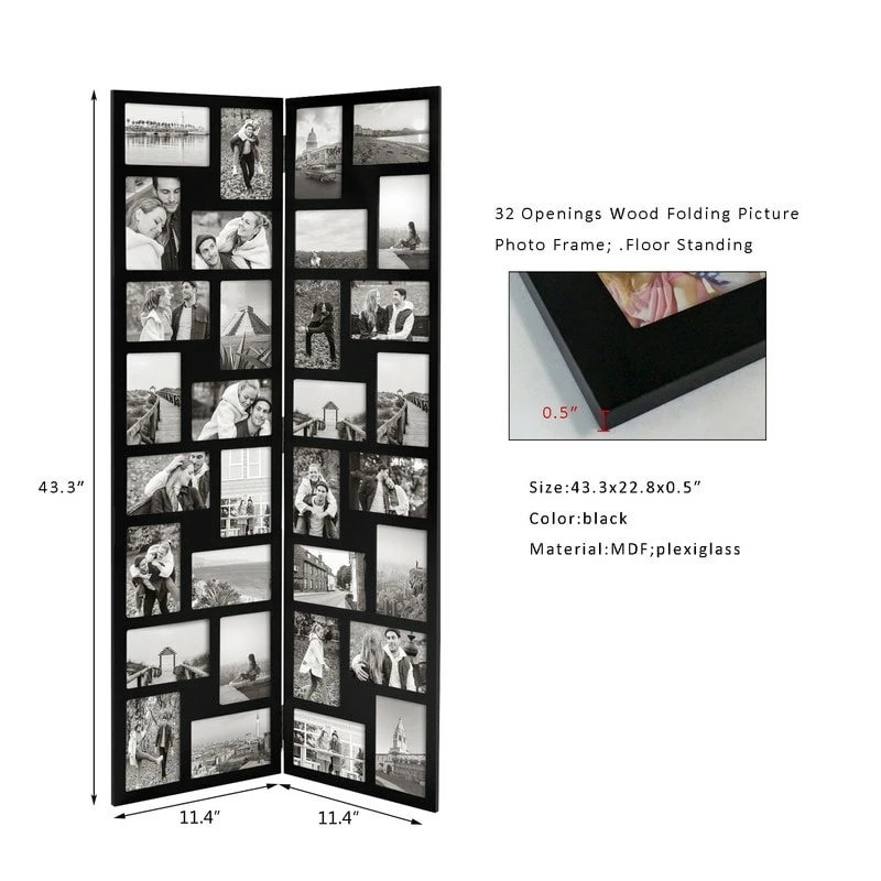 Buy โญ Adeco Black Folding Collage Picture Frame ๐ 9 Buy โญ Adeco Black Folding Collage Picture Frame ๐ - Image 7