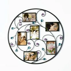 Coupon 🎁 Adeco Brown Black Decorative 6-opening Collage Bronze Iron Metal Wall Hanging Scroll Picture Photo Frame ✨ -Adeco Shop Adeco Brown Black Decorative 6 opening Collage Bronze Iron Metal Wall Hanging Scroll Picture Photo Frame 3