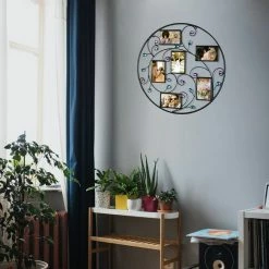 Coupon 🎁 Adeco Brown Black Decorative 6-opening Collage Bronze Iron Metal Wall Hanging Scroll Picture Photo Frame ✨ -Adeco Shop Adeco Brown Black Decorative 6 opening Collage Bronze Iron Metal Wall Hanging Scroll Picture Photo Frame 9