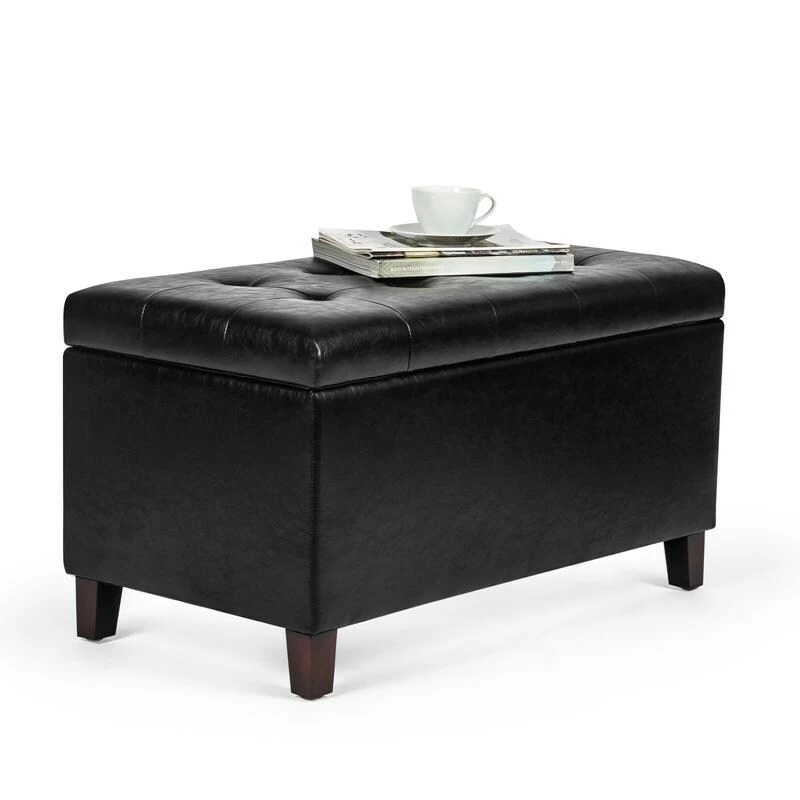 Best Pirce ๐ Adeco Button Tufted Faux Leather Storage Bench Ottoman โค๏ธ 5 Best Pirce ๐ Adeco Button Tufted Faux Leather Storage Bench Ottoman โค๏ธ - Image 3