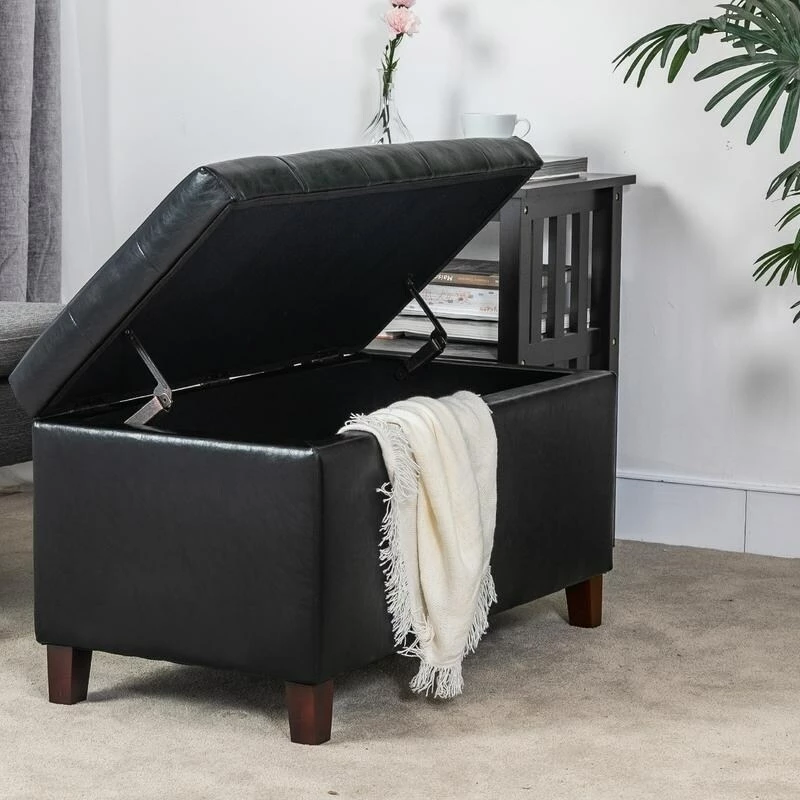 Best Pirce ๐ Adeco Button Tufted Faux Leather Storage Bench Ottoman โค๏ธ 9 Best Pirce ๐ Adeco Button Tufted Faux Leather Storage Bench Ottoman โค๏ธ - Image 7
