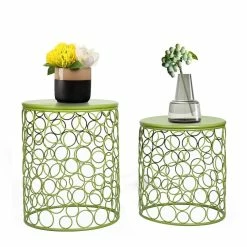 Best reviews of 🤩 Adeco Circle Pattern Bright Yellow Round Iron Nesting Stools(Set Of 2) Orange ✨ -Adeco Shop Adeco Circle Pattern Bright Yellow Round Iron Nesting Stools28Set of 229 2