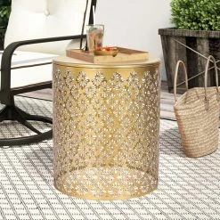 Top 10 🎉 Adeco Coffee Nesting Side End Tables Set Of 2- Round Stools Stand 👍 -Adeco Shop Adeco Coffee Nesting Side End Tables Set of 2 Round Stools Stand 4