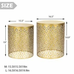Top 10 🎉 Adeco Coffee Nesting Side End Tables Set Of 2- Round Stools Stand 👍 -Adeco Shop Adeco Coffee Nesting Side End Tables Set of 2 Round Stools Stand 6