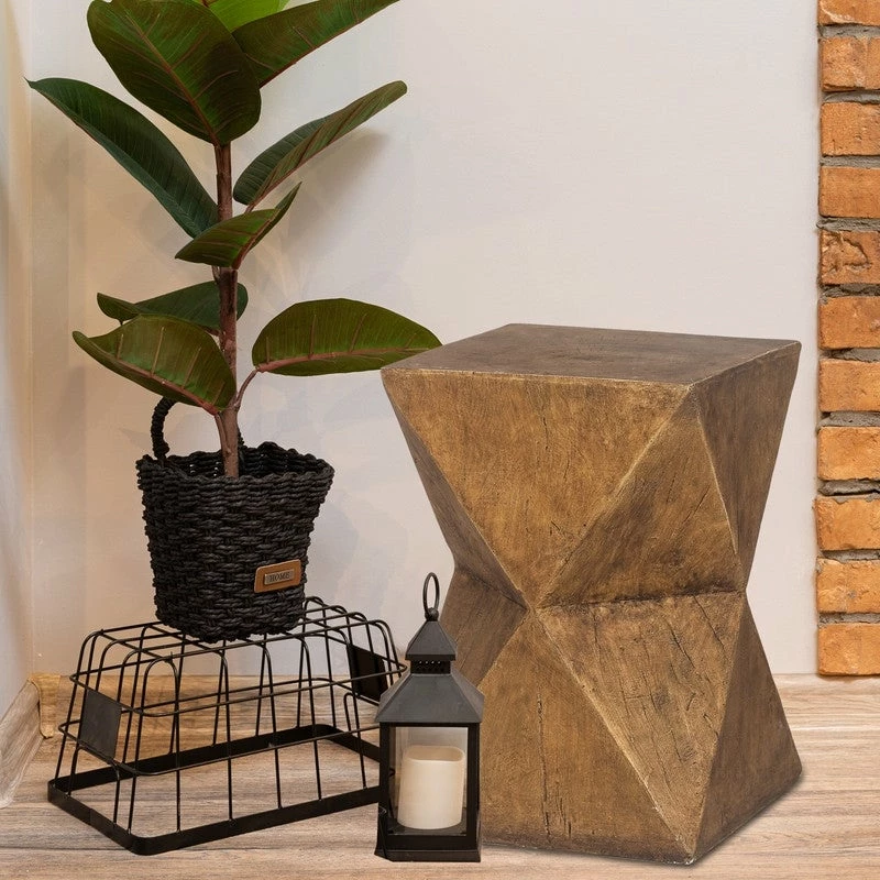 Wholesale ๐ Adeco Concrete Accent End Table Modern Hourglass Outdoor Side Table ๐ 4 Wholesale ๐ Adeco Concrete Accent End Table Modern Hourglass Outdoor Side Table ๐ - Image 2