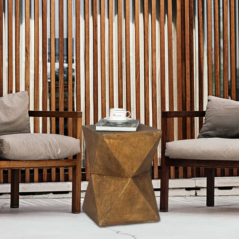 Wholesale ๐ Adeco Concrete Accent End Table Modern Hourglass Outdoor Side Table ๐ 6 Wholesale ๐ Adeco Concrete Accent End Table Modern Hourglass Outdoor Side Table ๐ - Image 4