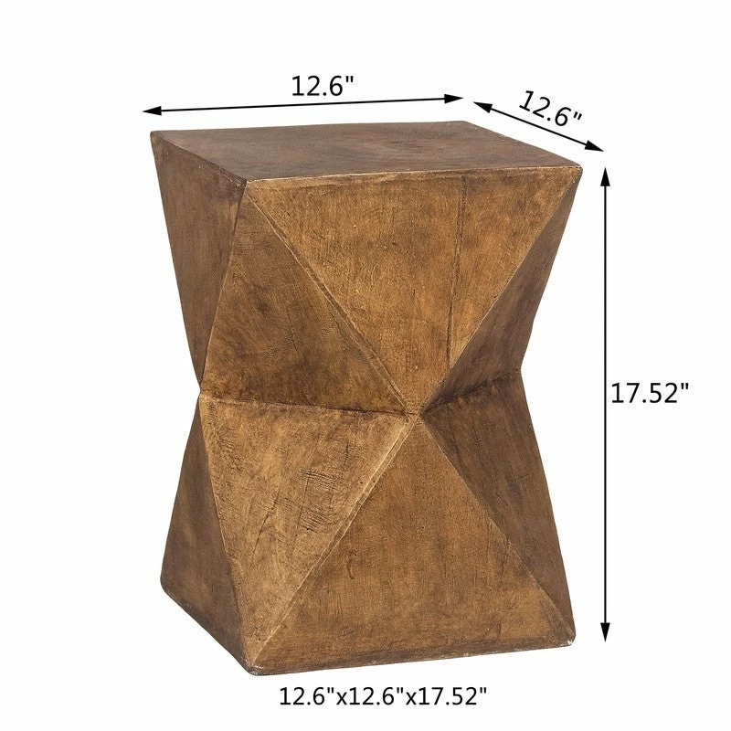 Wholesale ๐ Adeco Concrete Accent End Table Modern Hourglass Outdoor Side Table ๐ 7 Wholesale ๐ Adeco Concrete Accent End Table Modern Hourglass Outdoor Side Table ๐ - Image 5