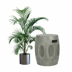 Brand new โ Adeco Concrete End Table With Handles Round Drum-Shaped Side Table ๐ฅ 18 Brand new โ Adeco Concrete End Table With Handles Round Drum-Shaped Side Table ๐ฅ -Adeco Shop Adeco Concrete Accent End Table with Handles2C Modern Round Drum Shaped 6