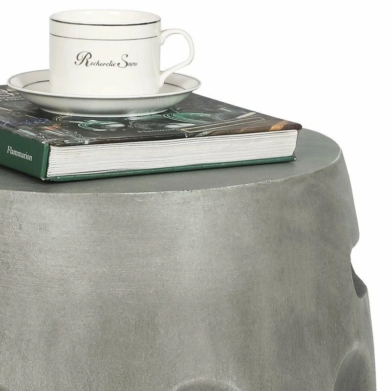 Brand new โ Adeco Concrete End Table With Handles Round Drum-Shaped Side Table ๐ฅ 10 Brand new โ Adeco Concrete End Table With Handles Round Drum-Shaped Side Table ๐ฅ - Image 8