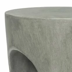 Cheap 🔥 Adeco Concrete Accent End Table Modern Round Outdoor Side Table ⭐ -Adeco Shop Adeco Concrete Accent End Table2C Modern Round Plant Outdoor Side Table 7