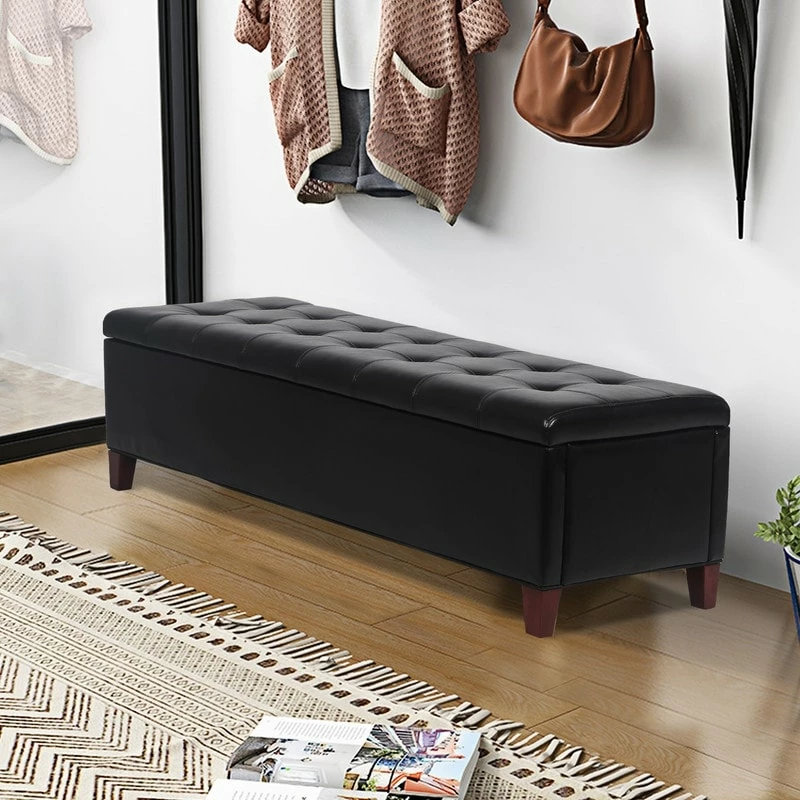Budget 🥰 Adeco Contemporary Accent Bench Storage Ottoman Assembly Required 🧨 5 Budget 🥰 Adeco Contemporary Accent Bench Storage Ottoman Assembly Required 🧨 - Image 3