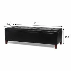 Budget 🥰 Adeco Contemporary Accent Bench Storage Ottoman Assembly Required 🧨 19 Budget 🥰 Adeco Contemporary Accent Bench Storage Ottoman Assembly Required 🧨 -Adeco Shop Adeco Contemporary Accent Bench Storage Ottoman Assembly Required 4