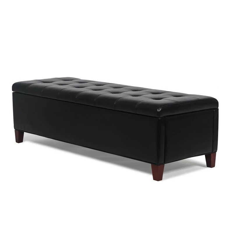 Budget 🥰 Adeco Contemporary Accent Bench Storage Ottoman Assembly Required 🧨 10 Budget 🥰 Adeco Contemporary Accent Bench Storage Ottoman Assembly Required 🧨 - Image 8