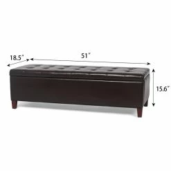 Hot Sale 👍 Adeco Contemporary Accent Storage Ottoman Bench Assembly Required 💯 -Adeco Shop Adeco Contemporary Accent Storage Ottoman Bench Assembly Required 4