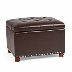 Budget ๐ Adeco Contemporary Bench Lift-top Storage Ottoman Brown ๐ 28 Budget ๐ Adeco Contemporary Bench Lift-top Storage Ottoman Brown ๐ -Adeco Shop Adeco Contemporary Bench Lift top Storage Ottoman 11