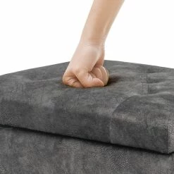 Budget ๐ Adeco Contemporary Bench Lift-top Storage Ottoman Brown ๐ 25 Budget ๐ Adeco Contemporary Bench Lift-top Storage Ottoman Brown ๐ -Adeco Shop Adeco Contemporary Bench Lift top Storage Ottoman 8