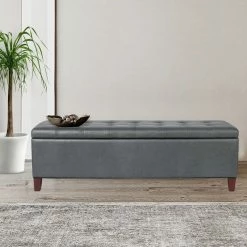 Flash Sale 💯 Adeco Contemporary Storage Ottoman Accent Bench Assembly Required 🎉