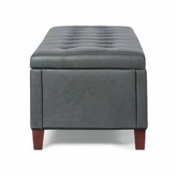 Flash Sale 💯 Adeco Contemporary Storage Ottoman Accent Bench Assembly Required 🎉 -Adeco Shop Adeco Contemporary Storage Ottoman Accent Bench Assembly Required 7