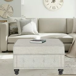 Brand new 😉 Adeco Contemporary Storage Ottoman Bench Coffee Table Assemble Required Beige ✔️ -Adeco Shop Adeco Contemporary Storage Ottoman Bench Coffee Table Assemble Required 2