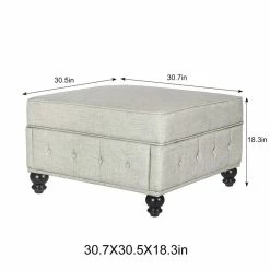 Brand new 😉 Adeco Contemporary Storage Ottoman Bench Coffee Table Assemble Required Beige ✔️ -Adeco Shop Adeco Contemporary Storage Ottoman Bench Coffee Table Assemble Required 3