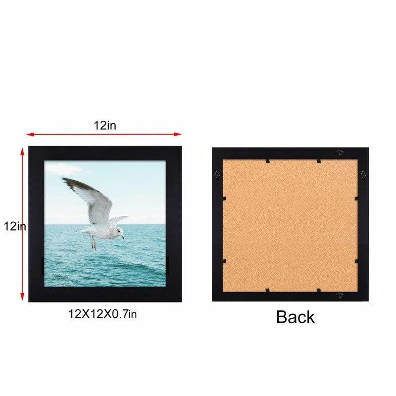 Discount ❤️ Adeco Decorative Black Wood 1.25-Inch Wide Wall Hanging 10 X 10-inch Photo Frame ⌛ 5 Discount ❤️ Adeco Decorative Black Wood 1.25-Inch Wide Wall Hanging 10 X 10-inch Photo Frame ⌛ - Image 3